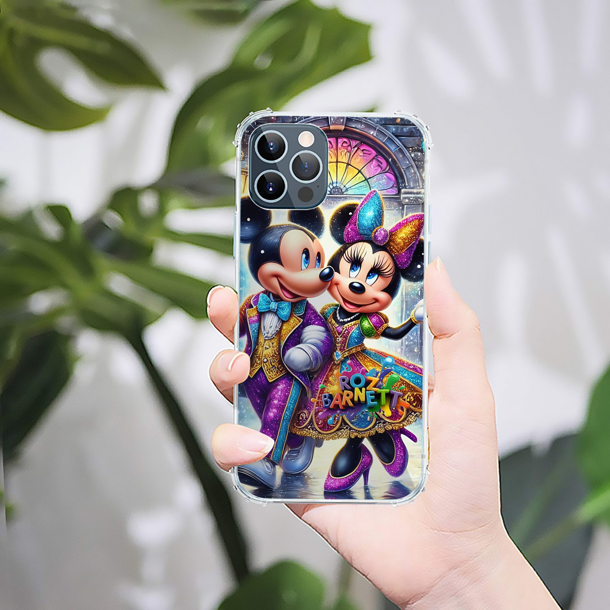 （画像用） ミッキーマウス Mickey Mouse 【iPhone 12シリーズ対応】透明スマホケース（クリアソフトケース）